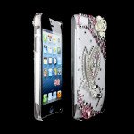 Wholesale iPhone 5S 5 3D Clear Crystal Diamond Case (Silver Fairy)